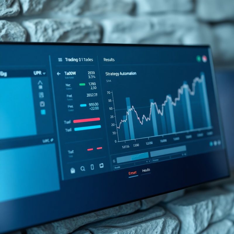 Trading vmesnik z avtomatizacijo strategij in rezultati backtestinga